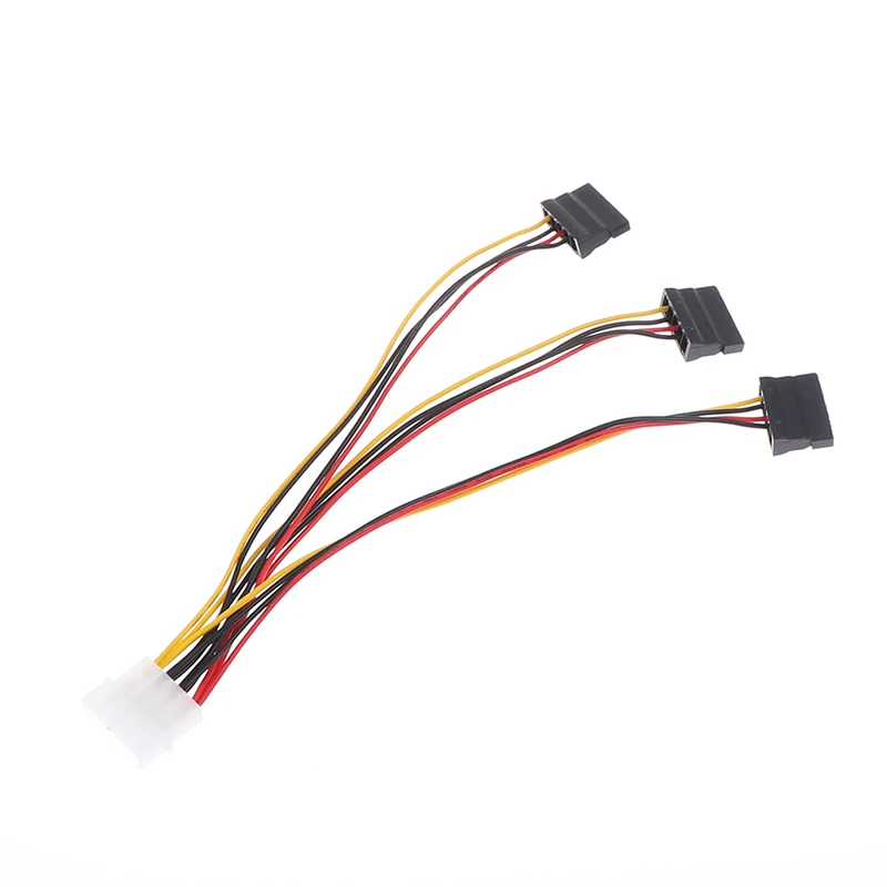 4pin IDE a 3 Serial ATA SATA Power Splitter Cable de extensión Conectores Computadora