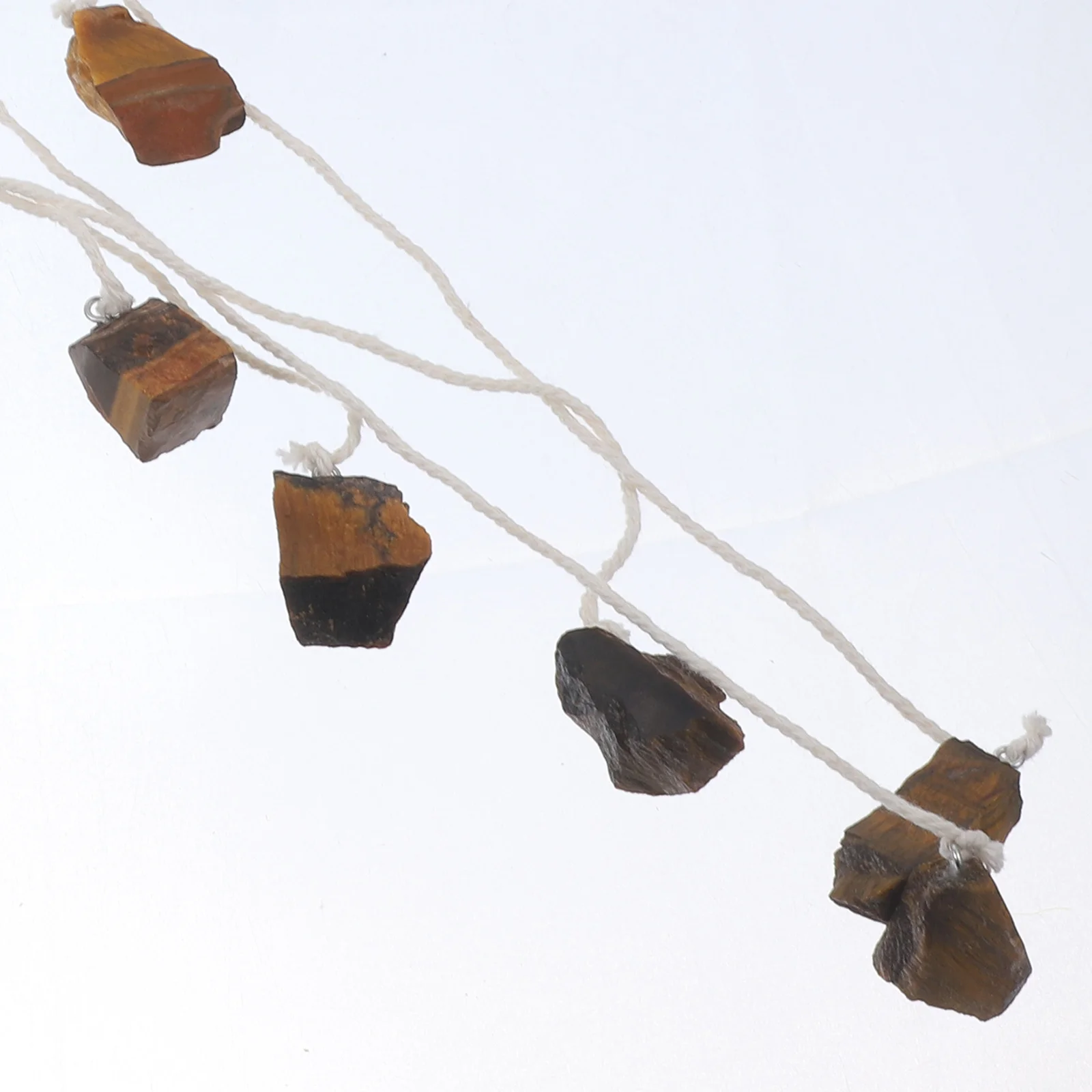 

Household Hanging Chakra Stone Wind Chime Natural Stone Pendant Decorative Crystal Ornament for Home Garden Balcony