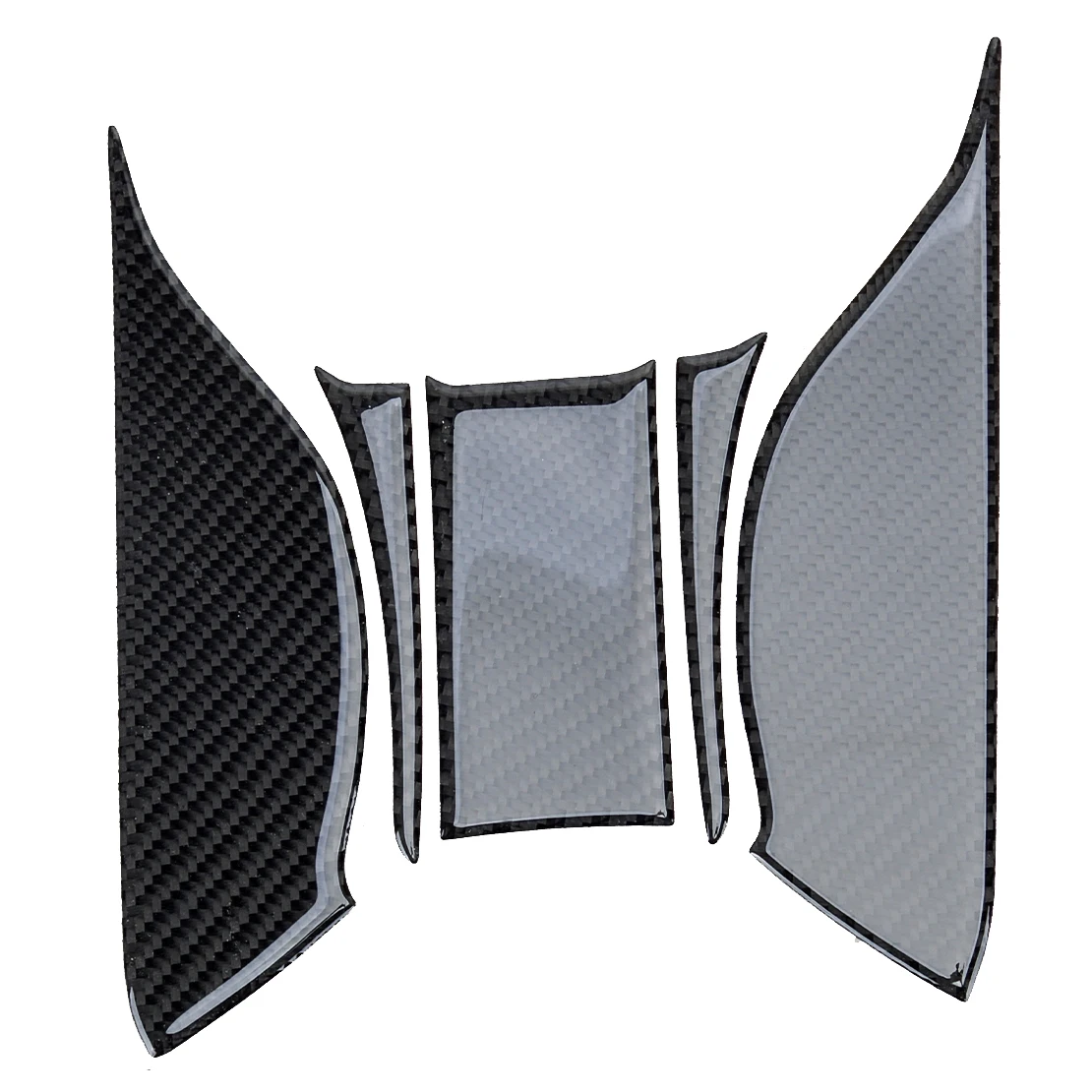 Car Interior Gear Shift Panel Cover Trim Sticker Kit Fit For BMW Z4 E85 E86 2003 2004 2005 2006 2007 2008 Black Carbon Fiber