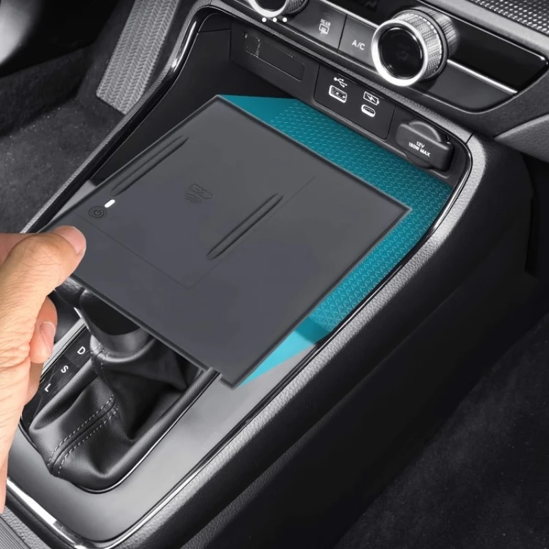 

Для Honda CR-V/BREEZE 2023-2024: противоскользящий чехол для беспроводного зарядного устройства, коврик для захвата телефона, лоток для хранения ​ ​ Декоративные аксессуары