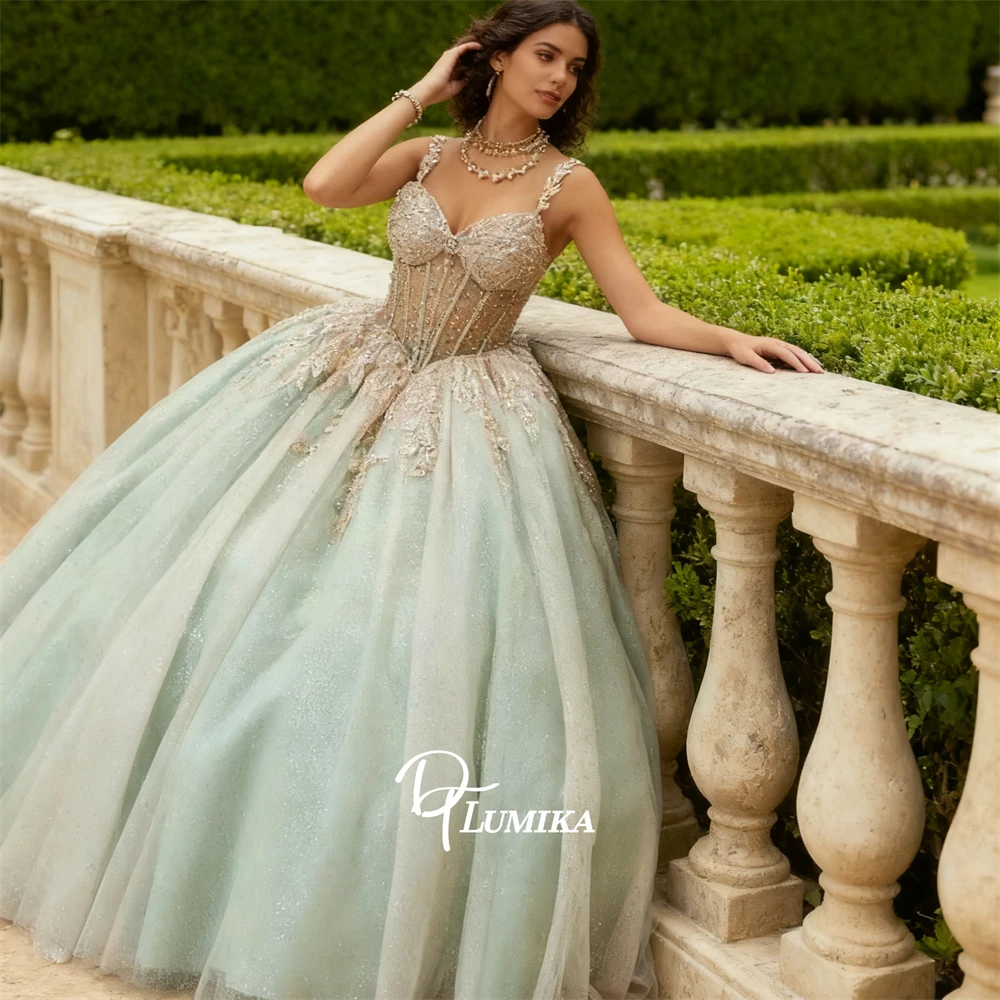 

Glitter Tulle Ball Gown for Coming of Age Party, Made-to-Order Women Quinceanera Dresses Customized Zipper Back Sweet 15 16 Gown