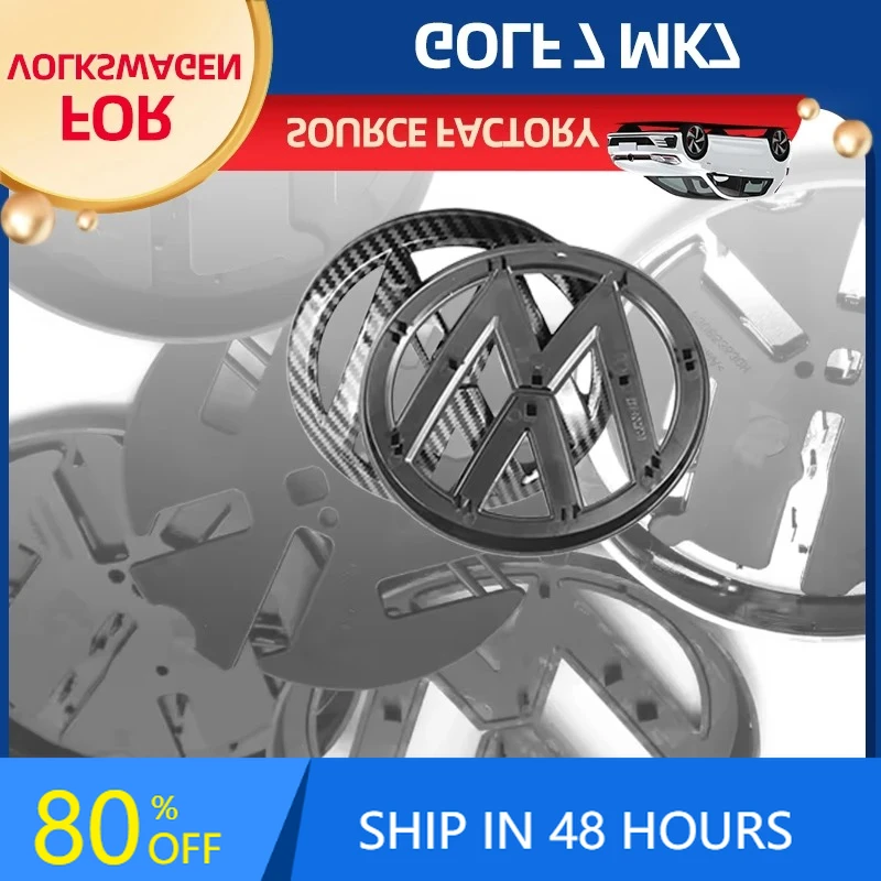

2026 Hot For VOLKSWAGEN VW Cup Holders Car Trash Volkswagen Badge 5G0853601 5G0853630H Car Front Bonnet Grill Rear Trunk Emblem