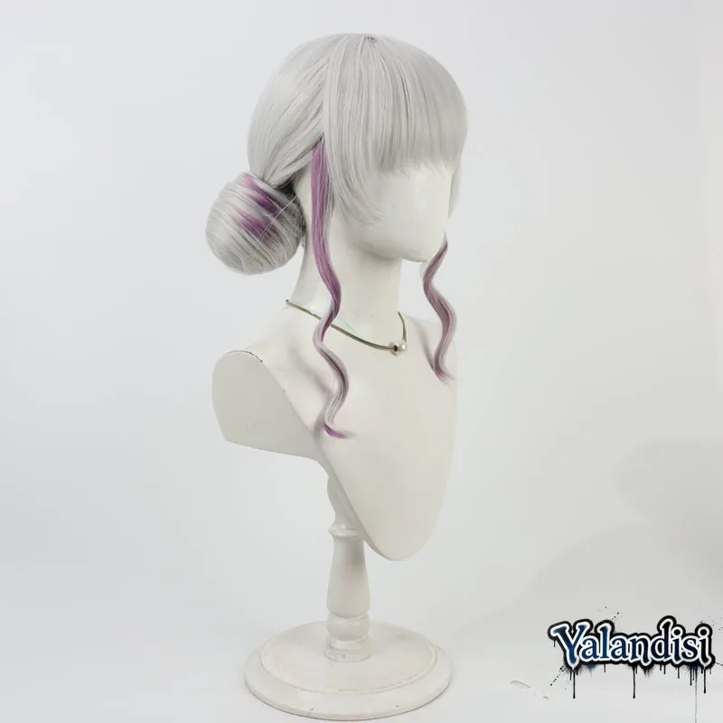 Yalandisi& Virtual YouTube Higuchi Kaede Cosplay Wig Halloween Party Prop Synthetic Hair Heat Resistant Fiber+Wig Cap