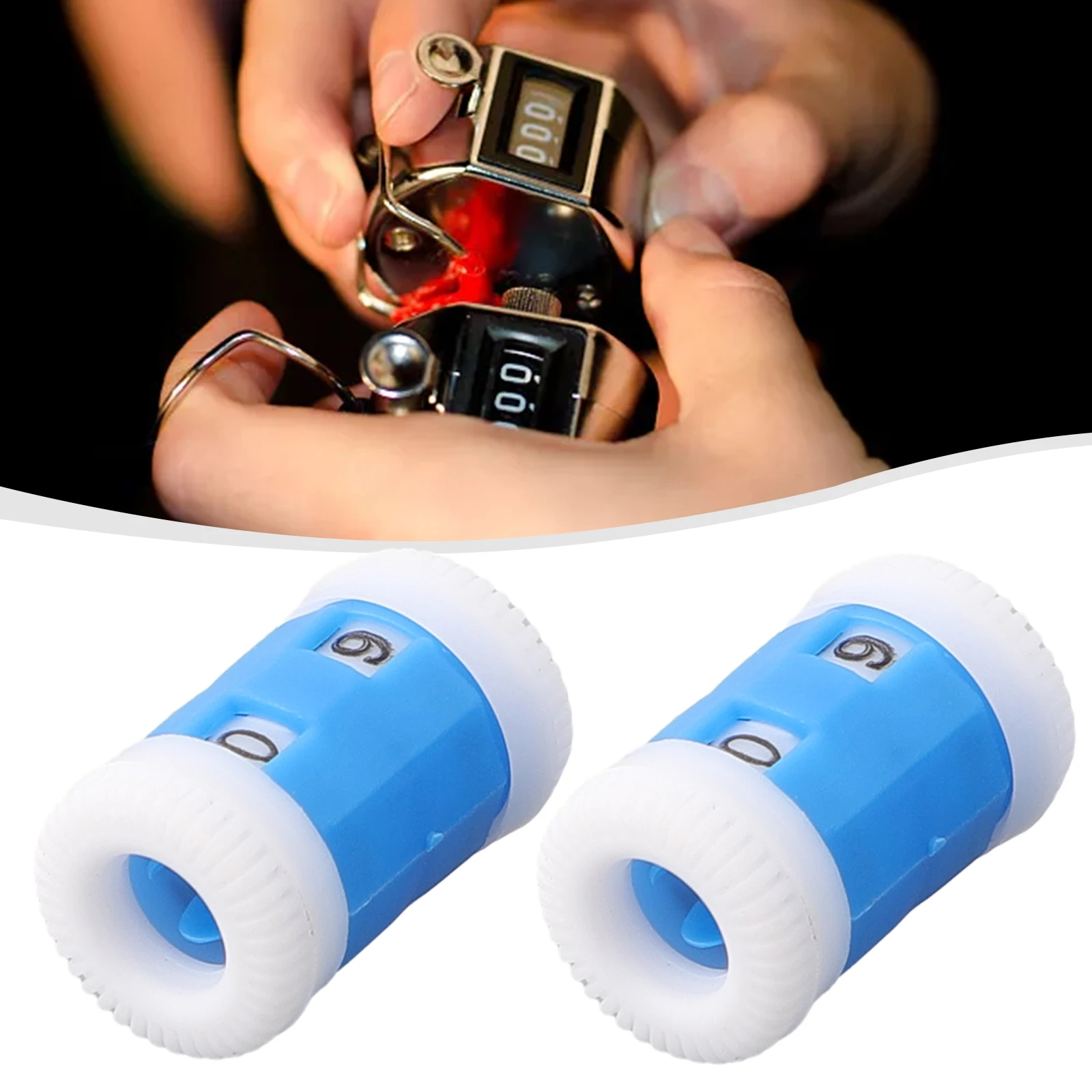 2PCS Mini Manual Row Counter Stitch Marker Plastic Knitting Lines Number Calculator Tool Knitting Counter Manual Knitting Count