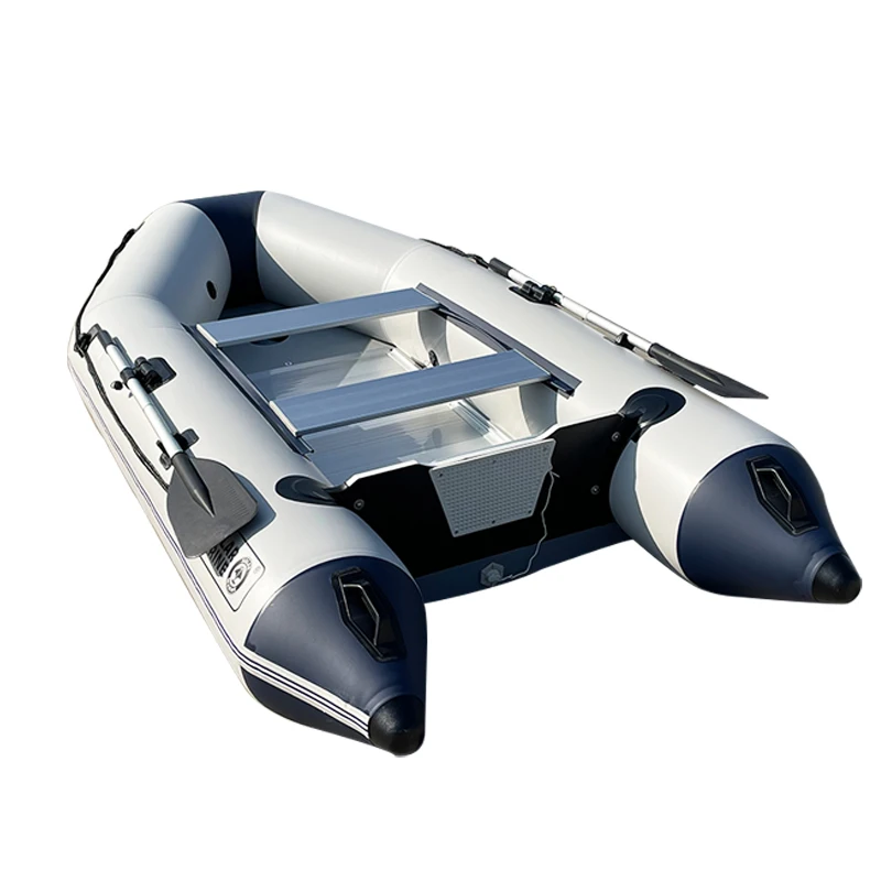 

Solarmarine 4 Person 300cm PVC Inflatable Fishing Boat Aluminum for scuba Diving