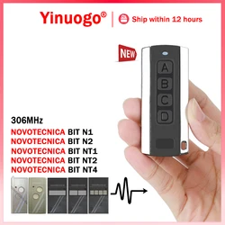 For NOVOTECNICA BIT N1 N2 NT1 NT2 NT4 Garage Door Remote Control Gate Opener 306MHz Hand Transmitter