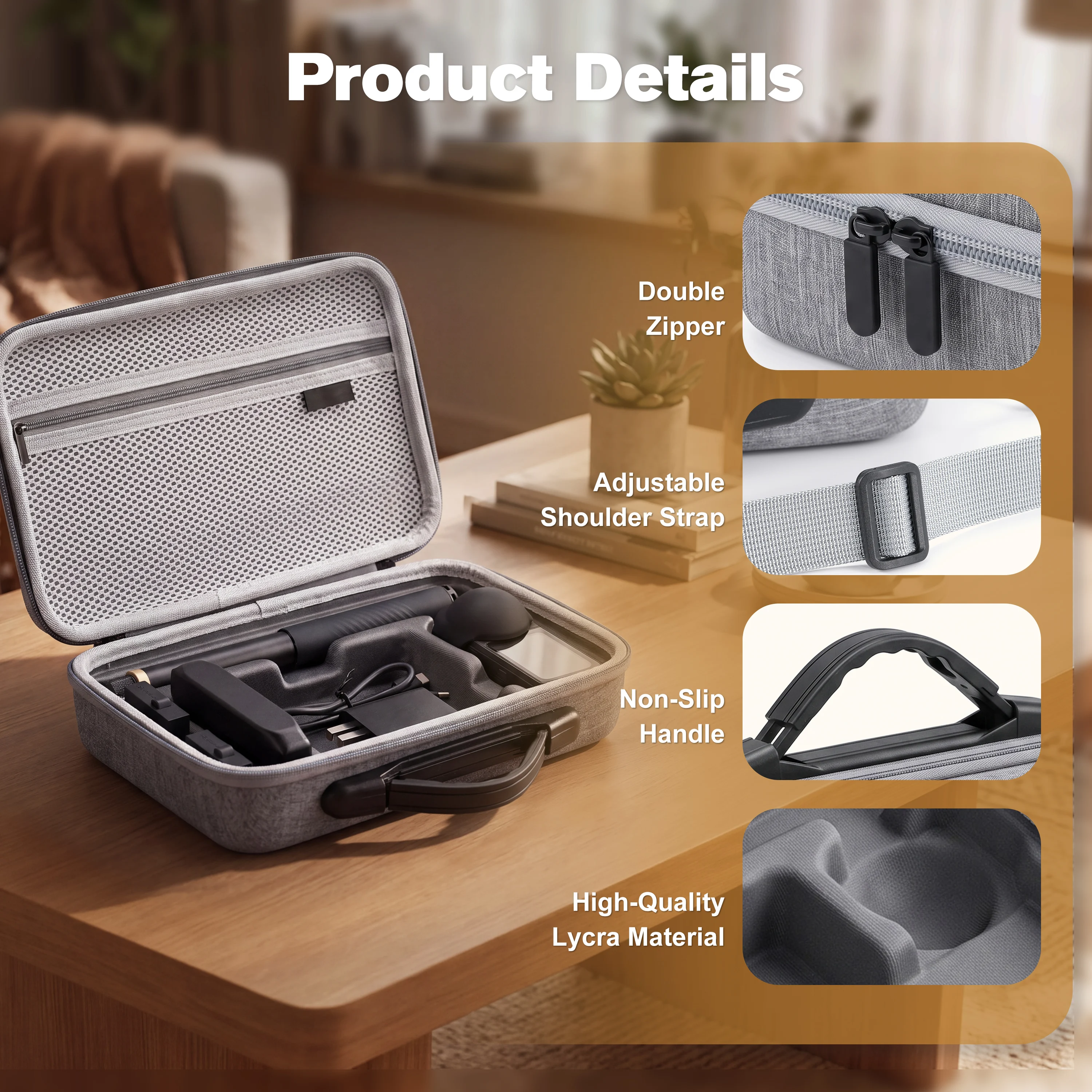Carrying Case for Insta360 X6 Storage Bag Anti-scratch Travel Handbag for Insta360 X6 Storage Bag for Camera Equipment image 4
