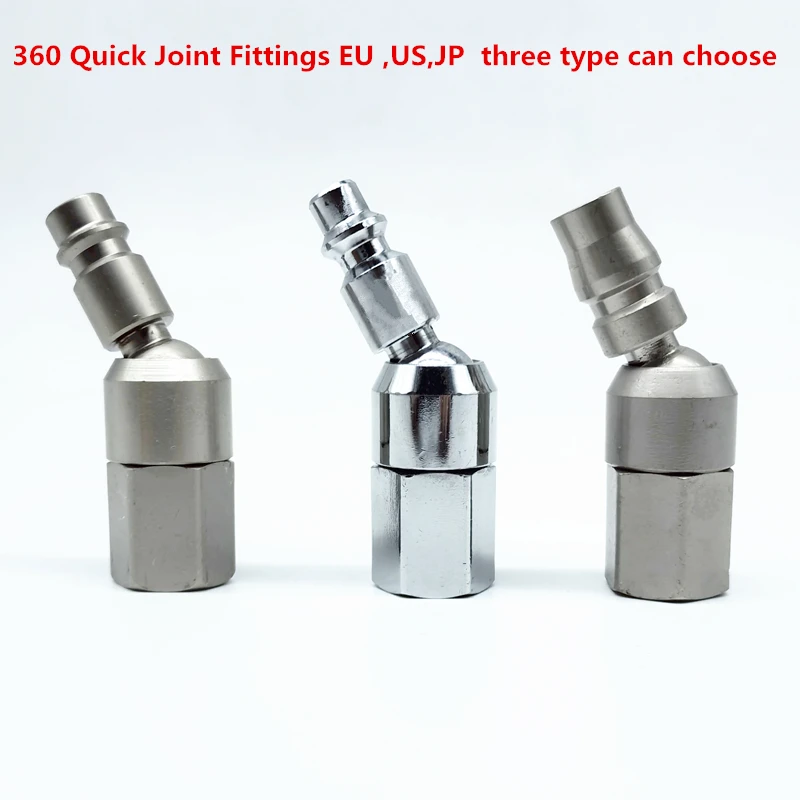 Universal Spray Gun Connector, 360 Quick Joint Fittings, European Style, Quick Coupling, Male Air Hose, Quick Coupler, Air Fitti