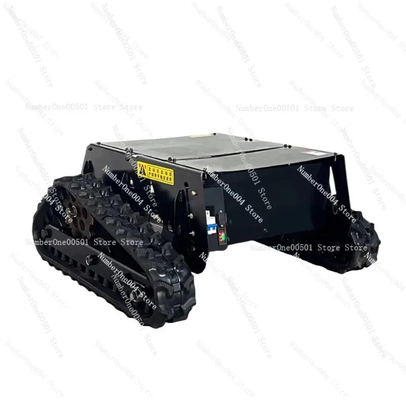 Small remote control crawler chassis assembly Agricultural construction site machinery Creeper double motor transport Orchard
