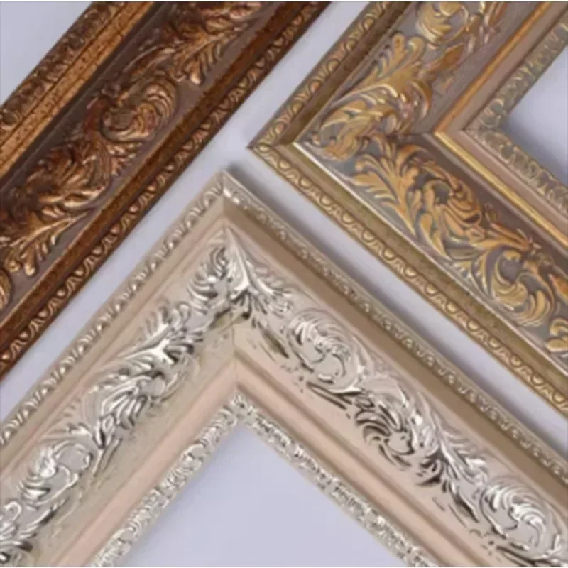 

Vintage Picture Frame Video Frame Drawing Frame Family Display Gold Vintage Wooden Poster Hanger Stand Porta Retrato Decoration