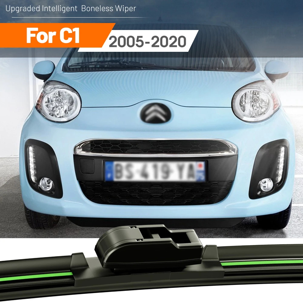 

1x For Citroen C1 2005-2020 Front Windshield Wiper Blades 2008 2009 2010 2015 2016 2017 2018 2019 Windscreen Window Accessories