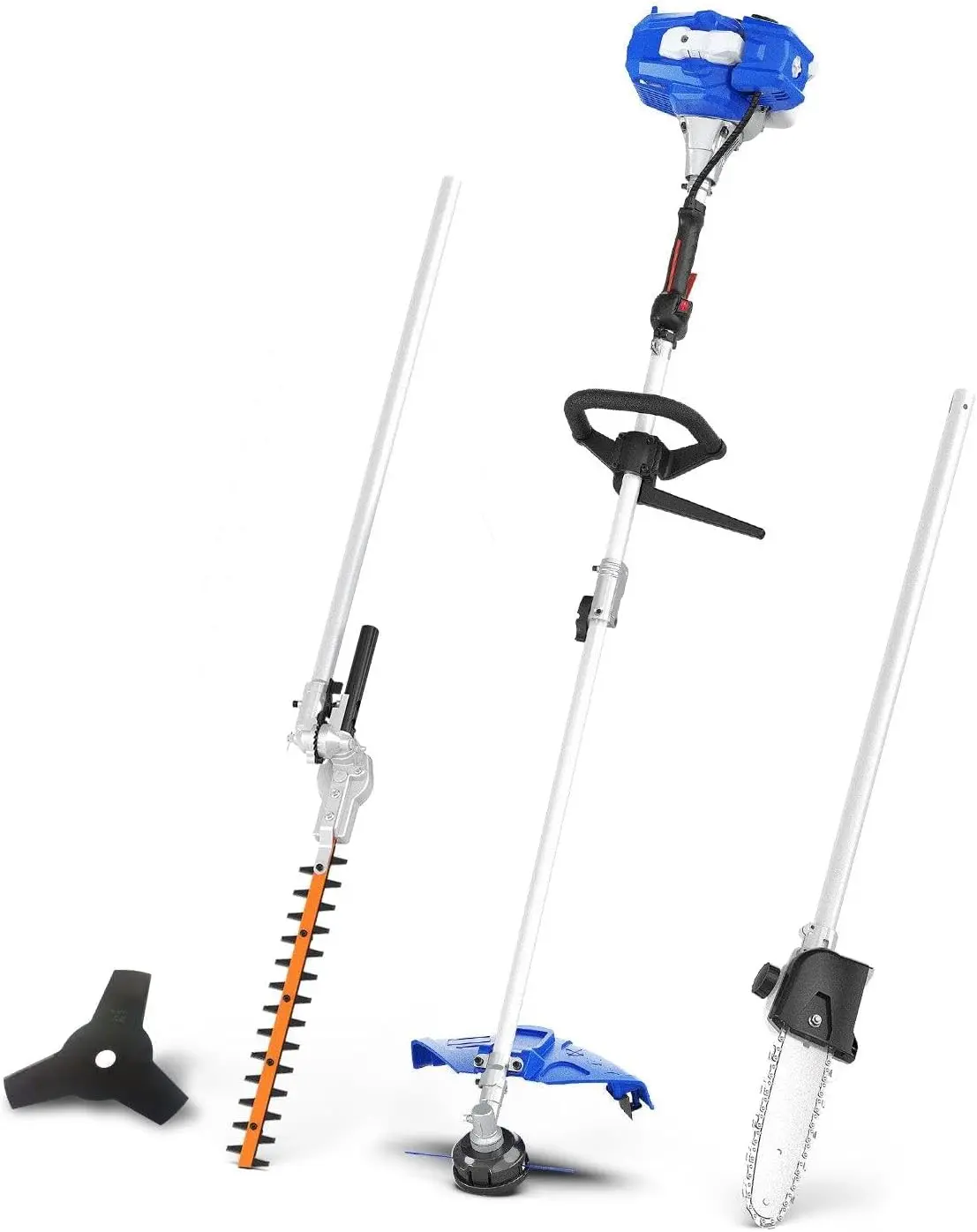 

Газовый триммер Weed Wacker на 26 куб.см, триммер/обрезной станок, пила для шеста, триммер для живой изгороди и лезвие кустореза, инструменты для ухода за несколькими дворами 4-в-1