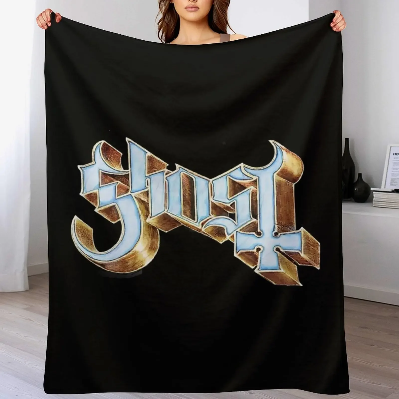 

Ghost - Impera Logo Throw Blanket For Sofa Thin Hairy Luxury Throw anime Blankets