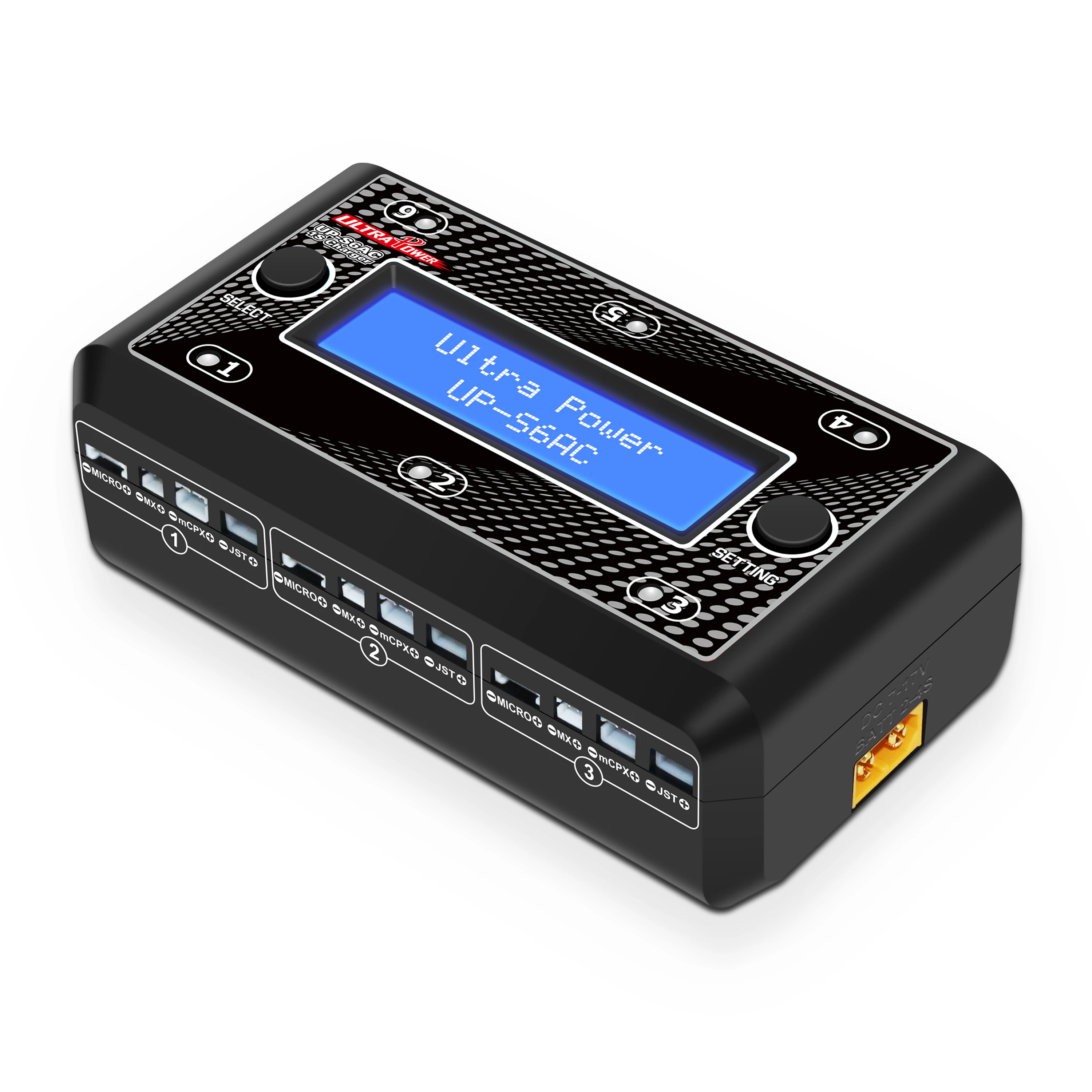 DPUltra Power UP-S6AC UP-S6 Battery Charger 6x4.35W AC DC Charger for Electric /Drone/Cars & All Types of RC Battery Charging