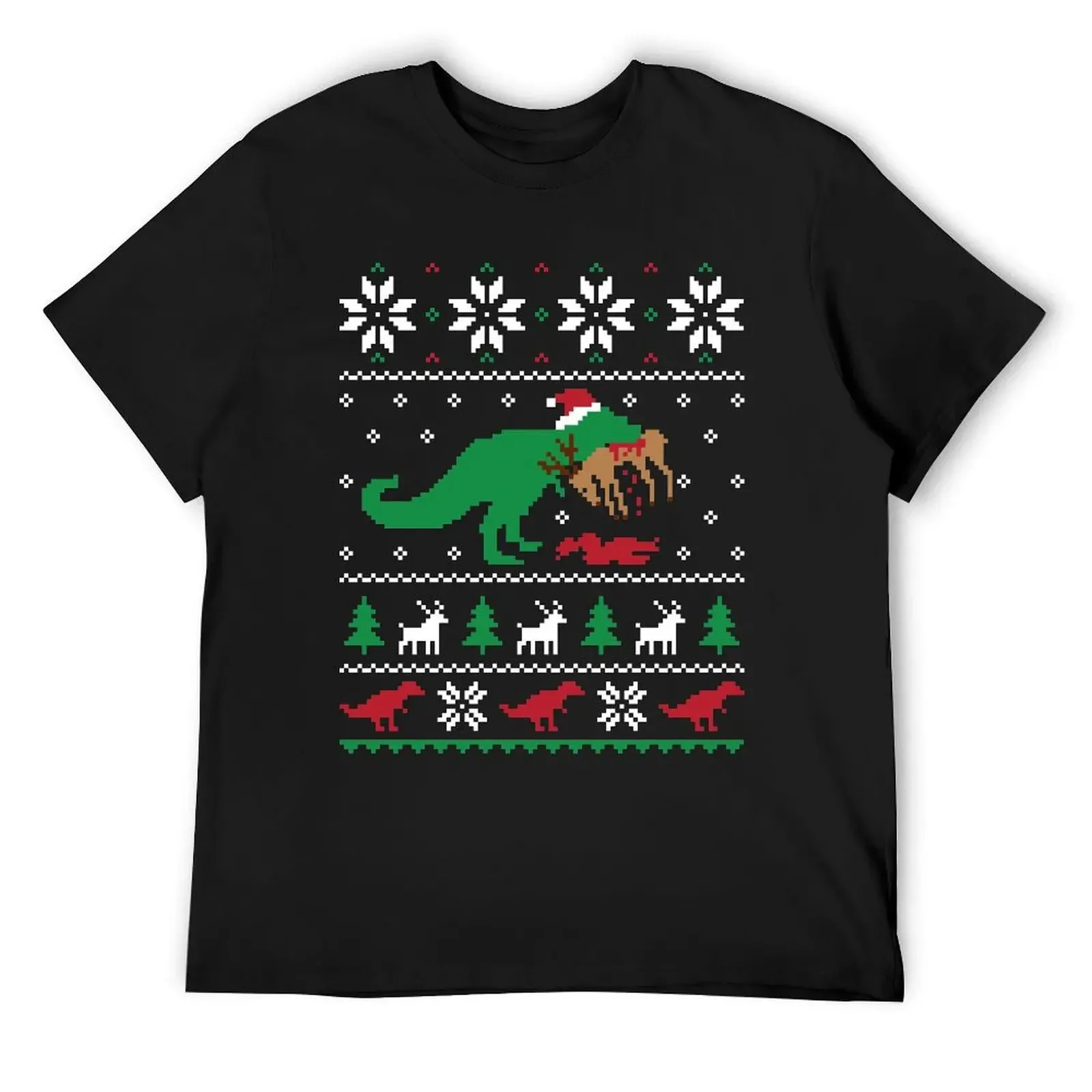 

Dinosaur Ugly Christmas Sweater - Funny Christmas Gift T-Shirt summer shirt luxury designer t shirts men