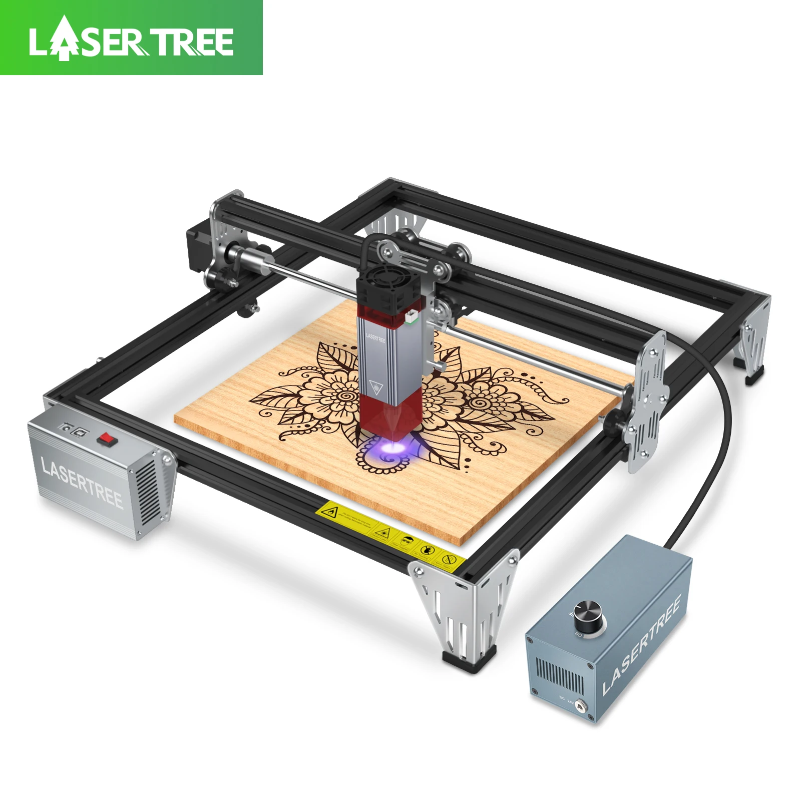 Laser Tree k1 Mini Laser Gravador Gravação e Máquina de Corte Módulo de Luz Azul Máquina Cnc 10w Cabeça 445 ± 5nm