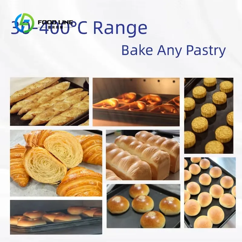 Customized Commercial Bakery Equipment Automatic Digital Portable 2 Deck 4 Trays Oven for Baking Bread and Pizza