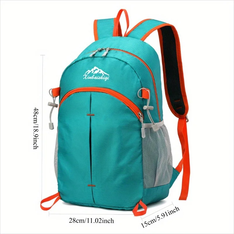 حقيبة ظهر محمولة قابلة للطي حقيبة تسلق الجبال قابلة للطي خفيفة الوزن للتسلق في الهواء الطلق وركوب الدراجات حقيبة سفر للمشي لمسافات طويلة Daypack