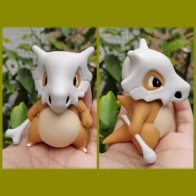 Cartoon Pokemon Cubone Figurine Doll Model Cute Version Anime Collectible Hobby Toys Children Charm Birthday Gift 8CM