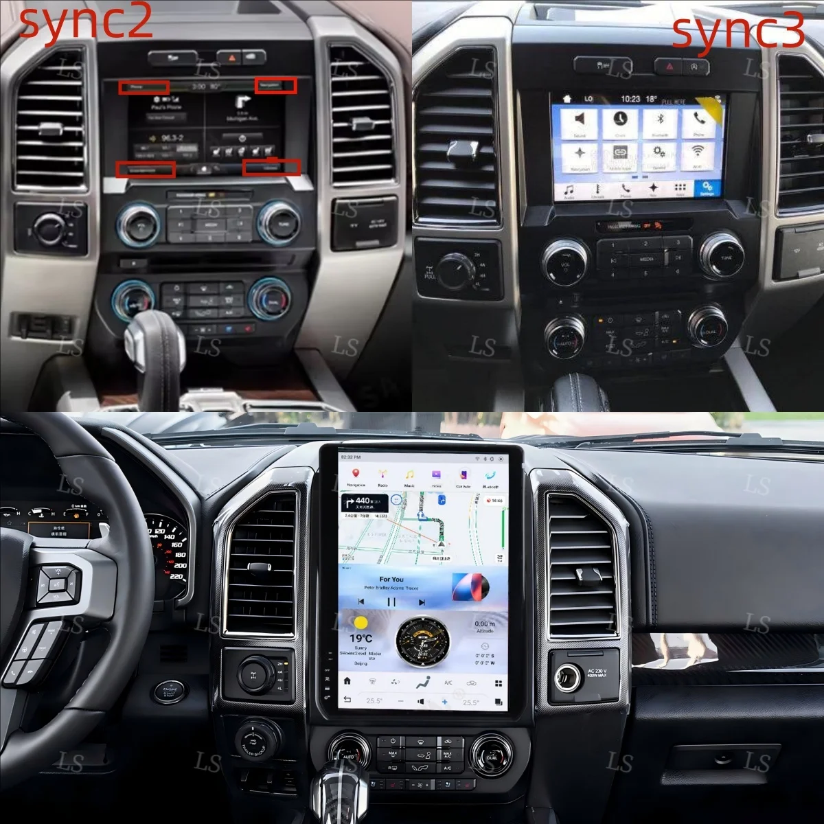 

14.5 Inch Andriod Radio For Ford F150,F250, 2015 2016 2017 2018 2019 2020 2021, Car GPS Navi Multimedia Player Head Unit Screen