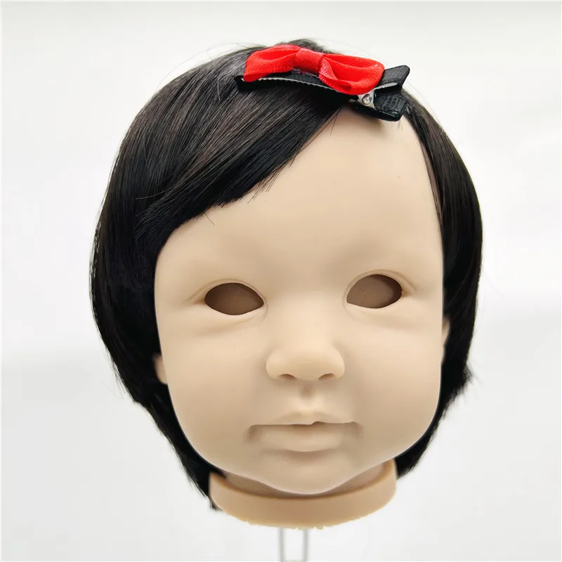 

Silicone Realistic Reborn Baby Dolls Hair Wig Fits Doll Head Circumference 40 to 44cm Reborn Dolls BJD Black Brown Fashion Doll