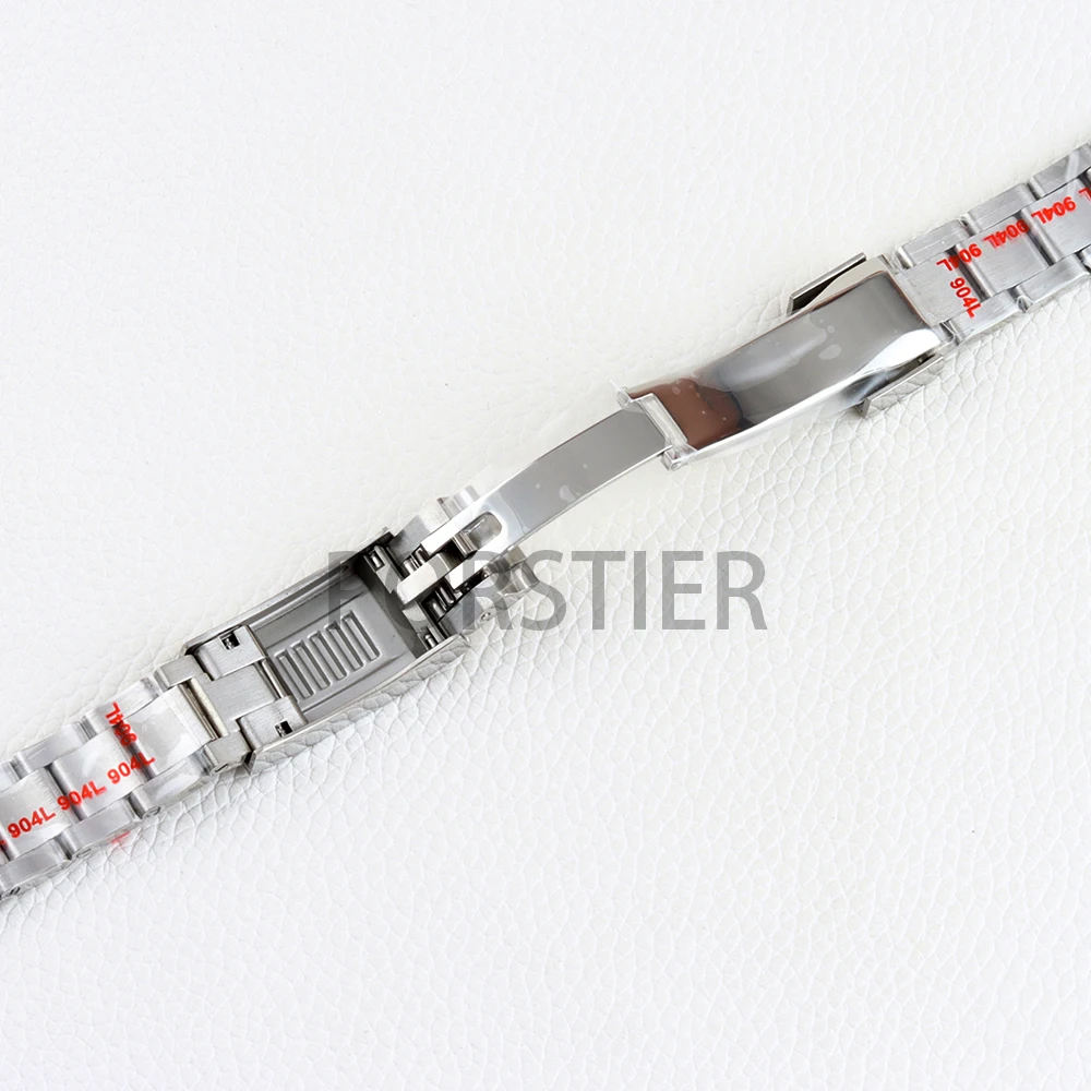 20mm Width Watch Strap Solid 316L Stainless Steel Bracelet Black/Rose Gold/Gold Oyster Watchband Folding Buckle Solid Link