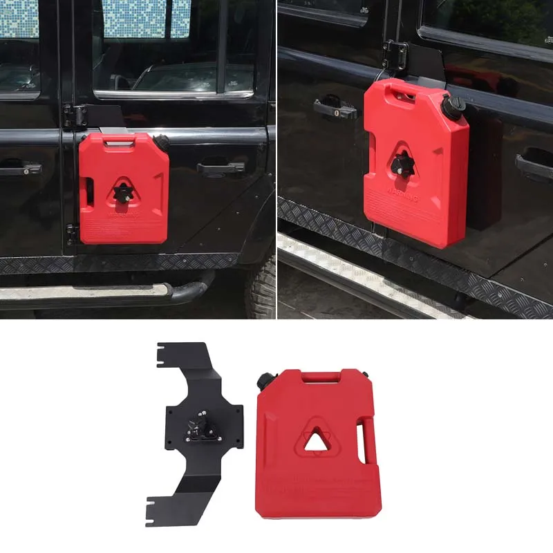 For Land Rover Defender 2004-2018 Car Door Expansion Panel Hinge Water/Oil Bucket Box 7.5L Oil Drum Bracket Accessories