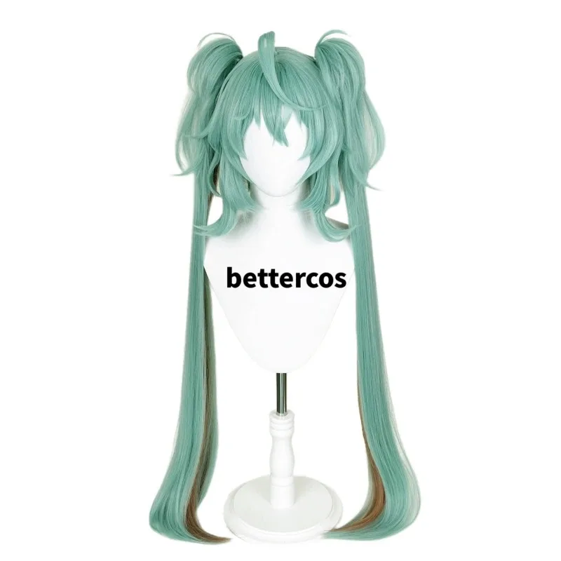 NewMiku Rascal Косплей Парик Miku x Rascal 2023, Длинные хвостики, термостойкие синтетические волосы, парики для Хэллоуина + шапочка для парика2025