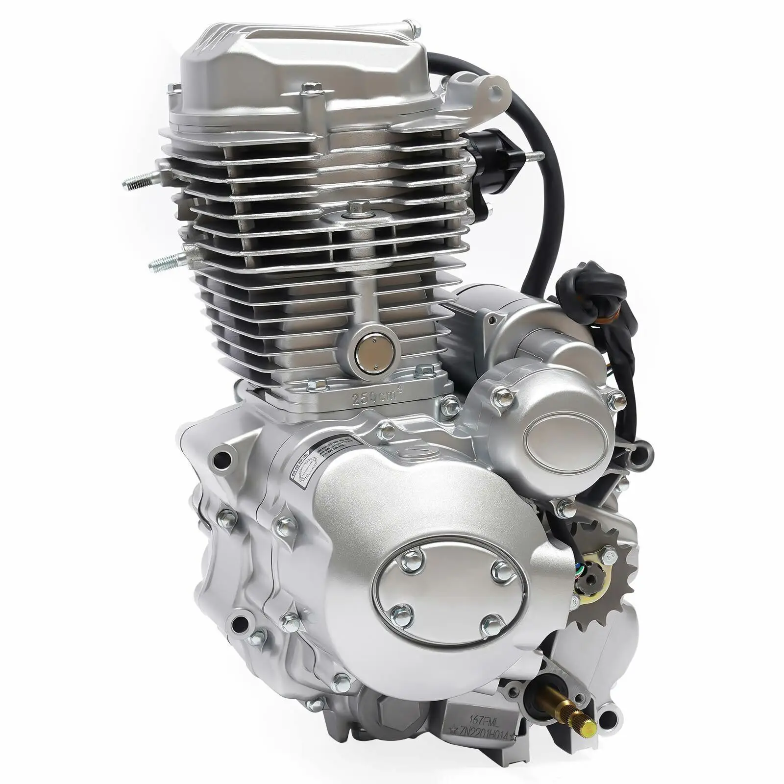 

14HP Aluminum Alloy Vertical Motorcycle Engine 4-Speed Manual Transmission Electric Start 200CC 250CC ATV Engine CG250 5-Speed