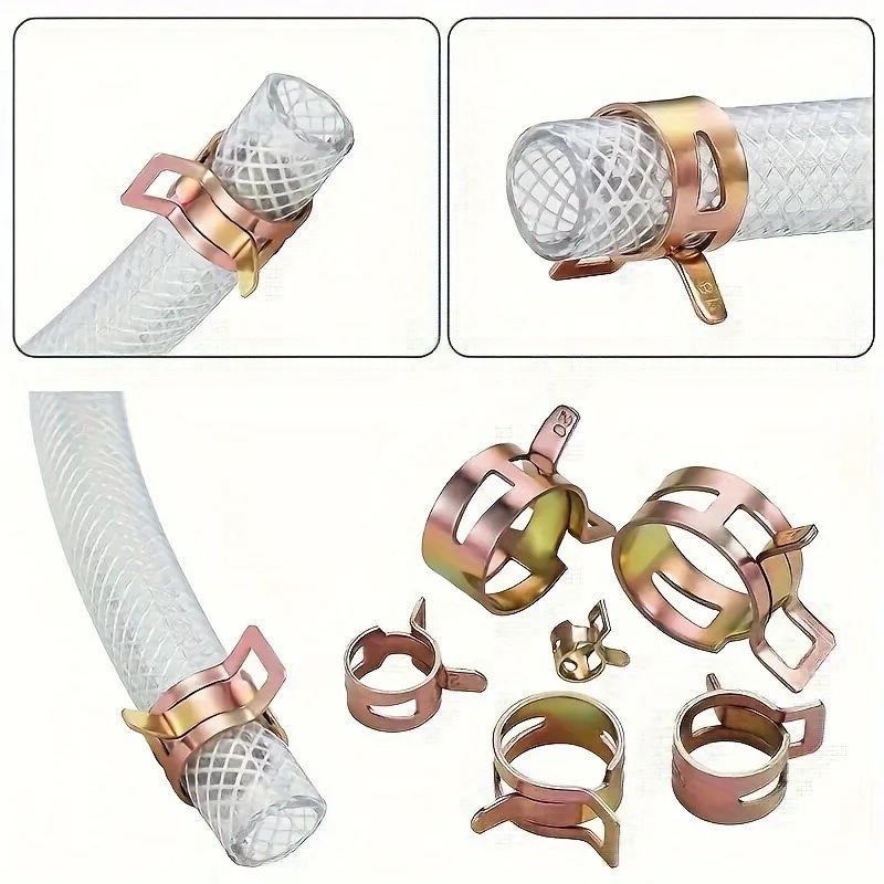 10 50 قطعة خط الوقود خرطوم المشابك مقاطع الربيع السحابة ل الهواء انبوب ماء أنبوب موصل 5 مللي متر 6 مللي متر 7 مللي متر 8 مللي متر 9 مللي متر السيارات السباكة #5