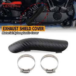 Motorcycle Exhaust Muffler Pipe Heat Shield Cover Heel Protector Guard For Harley Honda Yamaha Kawasaki Chopper Custom Universal