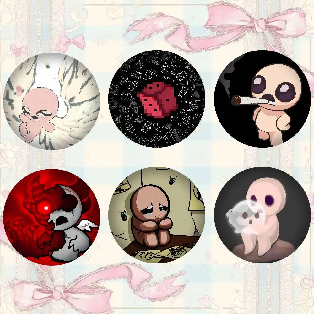 Cool The B-Binding Of I-Isaac Badges 25 32 44 58 75 Mm Round Cosplay Pin Decor Fans Collect Friends Gifts Brooch Souvenir