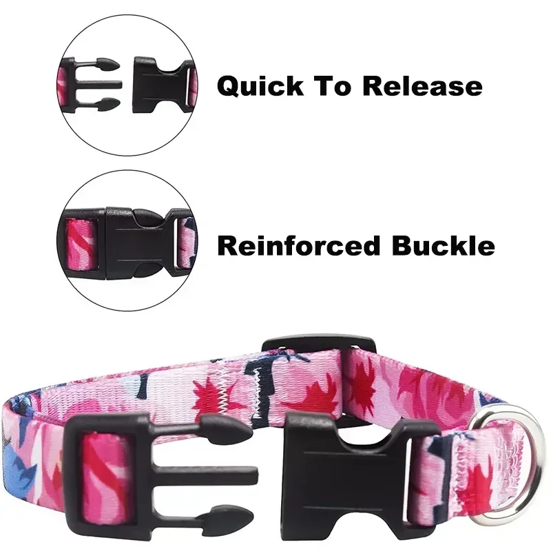 10 Styles Bohemian Pet Collars Fashion Printed Adjustable Puppy Collar High-Quality National Style Neckband For Medium Large Dog