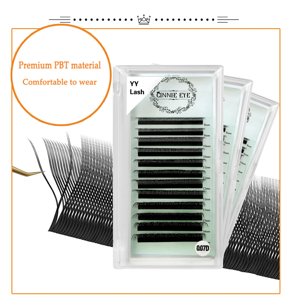 YY Lash Extensions Y-Form Volumen Wimpern 3D Faux Cil Vorgefertigte Fächer Lash Cluster Makeup Classic Individuelles Wimpernbündel CIlios – Detail 10