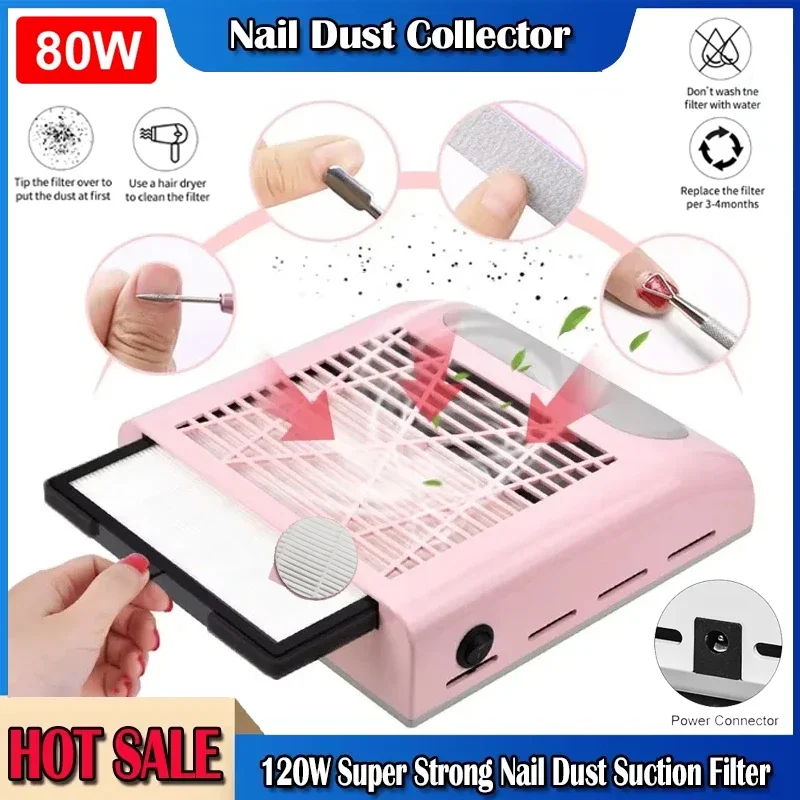 

Пылесборник для ногтей, маникюрные станки, мощный пылесос для ногтей со съемным фильтром, вентилятор для извлечения ногтей, инструмент для дизайна ногтей