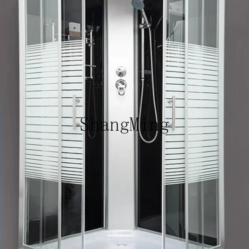 

ZYH shower room integrated glass arc fan toilet bathroom partition bath room