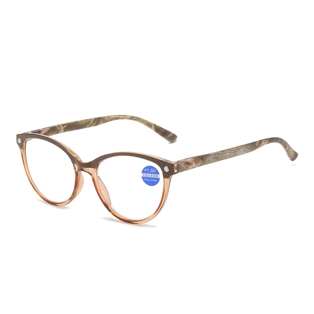 Round Pink Reading Glasses Retro Women Presbyopia Clear Vision Magnifier Eyewear For Sight Diopters+0.25 +1.75 +2.25 +1.75 +6.0