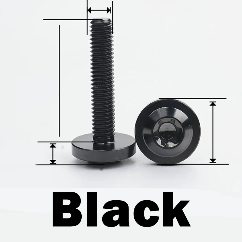 1Pcs Titan Ti Bolzen M4 M5 M6 M8 Länge 10/15/20/25/30/35/40/45/50/55/60mm Truss Kopf Torx Schraube Für Teil Änderung Befestigungen