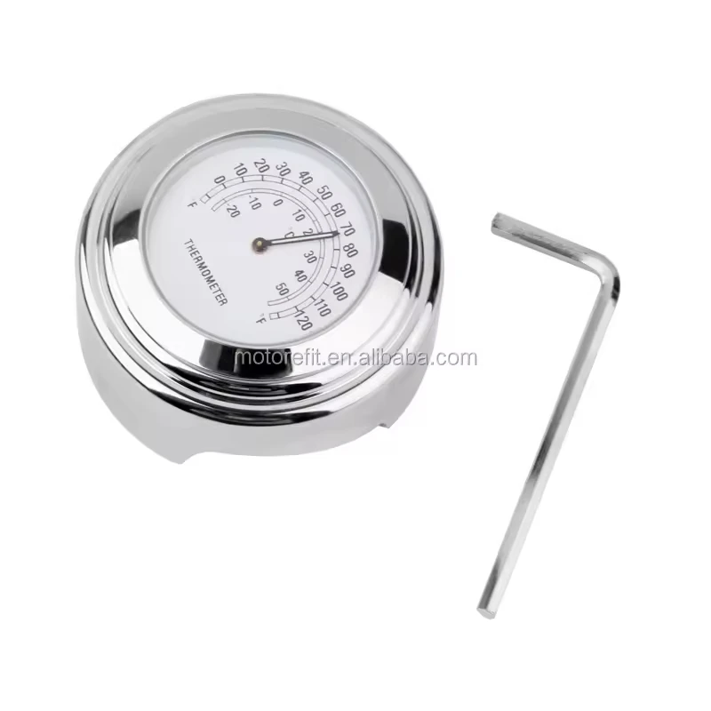 Dustproof Quartz Aluminum Alloy Handlebar Motorcycle Waterproof Universal Car Handlebar Thermometer