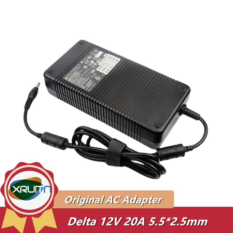 

Genuine Delta AC/DC Adapter Charger 12V 20A EADP-240AB B 5.5*2.5mm 240W Monitor Power Supply