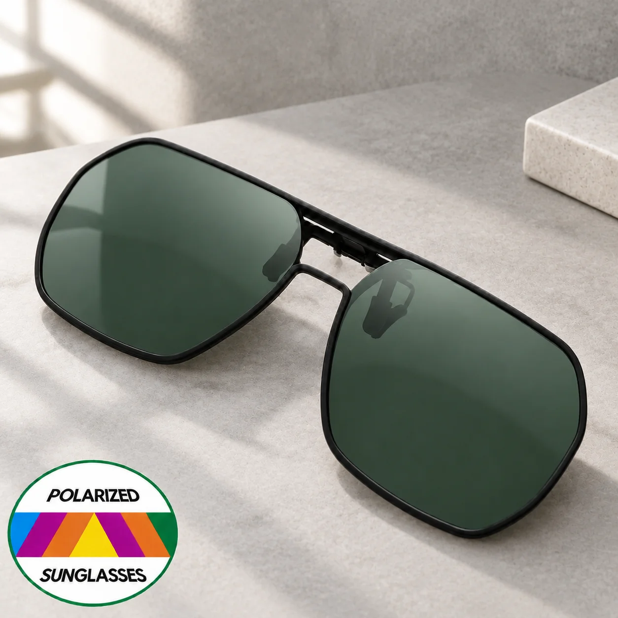 Acetate frame Sunglasses crafted with precision for a Chic aesthetic. These Sunglasses for Women Men feature a Flip Up Clip On