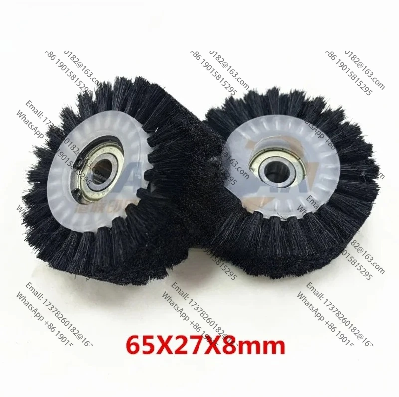 

Black Hard Brush roller wheel for die-cutting machine parts