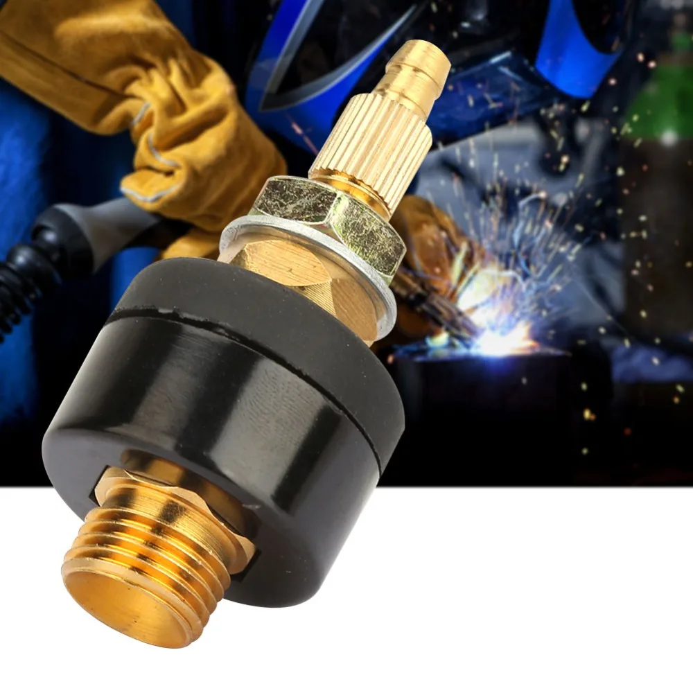 M16 x 1.5 Gas Electric Connector Quick Connect Gas Electric Quick Connect Fitting Copper Welding Nozzle Connector TIG Welding