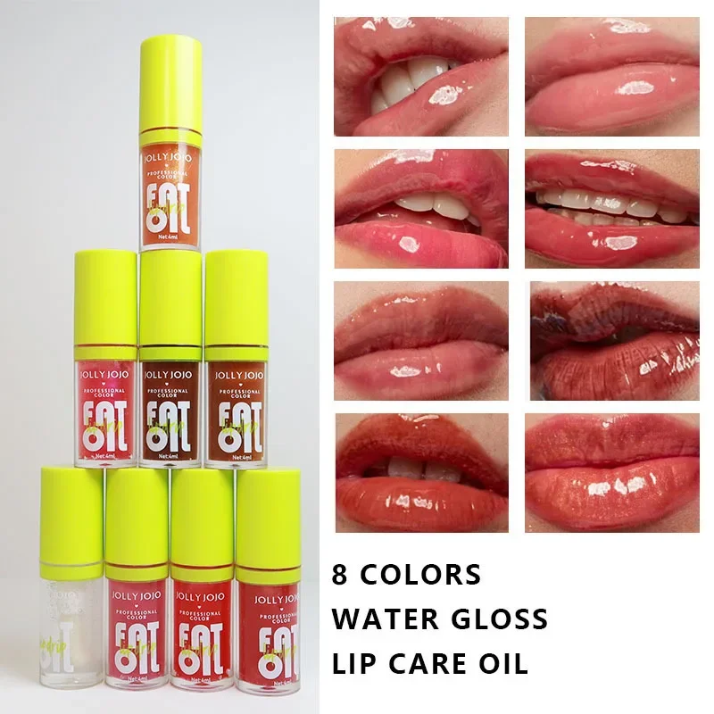 Hydraterende Lip Glazuur Lip Plumping Vet Olie Lip Molper Lipgloss Olie Heldere Transparante Lip Olie Getint Voor Lipverzorging