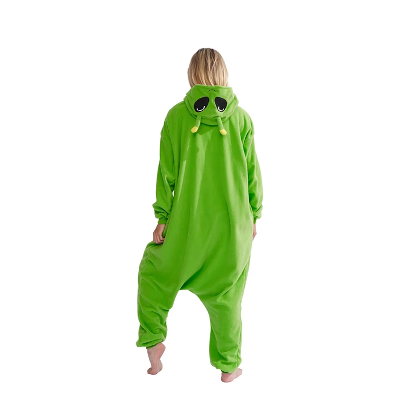 21 New Alien Green Cartoon Pajamas Female Male Animal Adult Christmas Cosplay Raccoon Kigurumi Boy