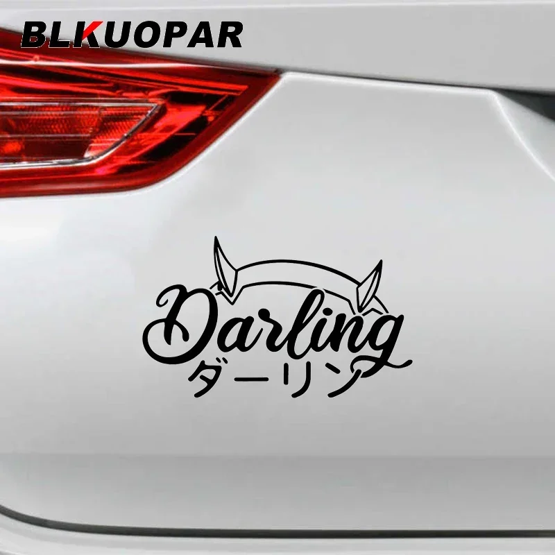 BLKUOPAR DARLING In The FRANXX Zero Two Car Stickers Japanese Anime Character Personality Waterproof Decal Trunk VAN Accessories