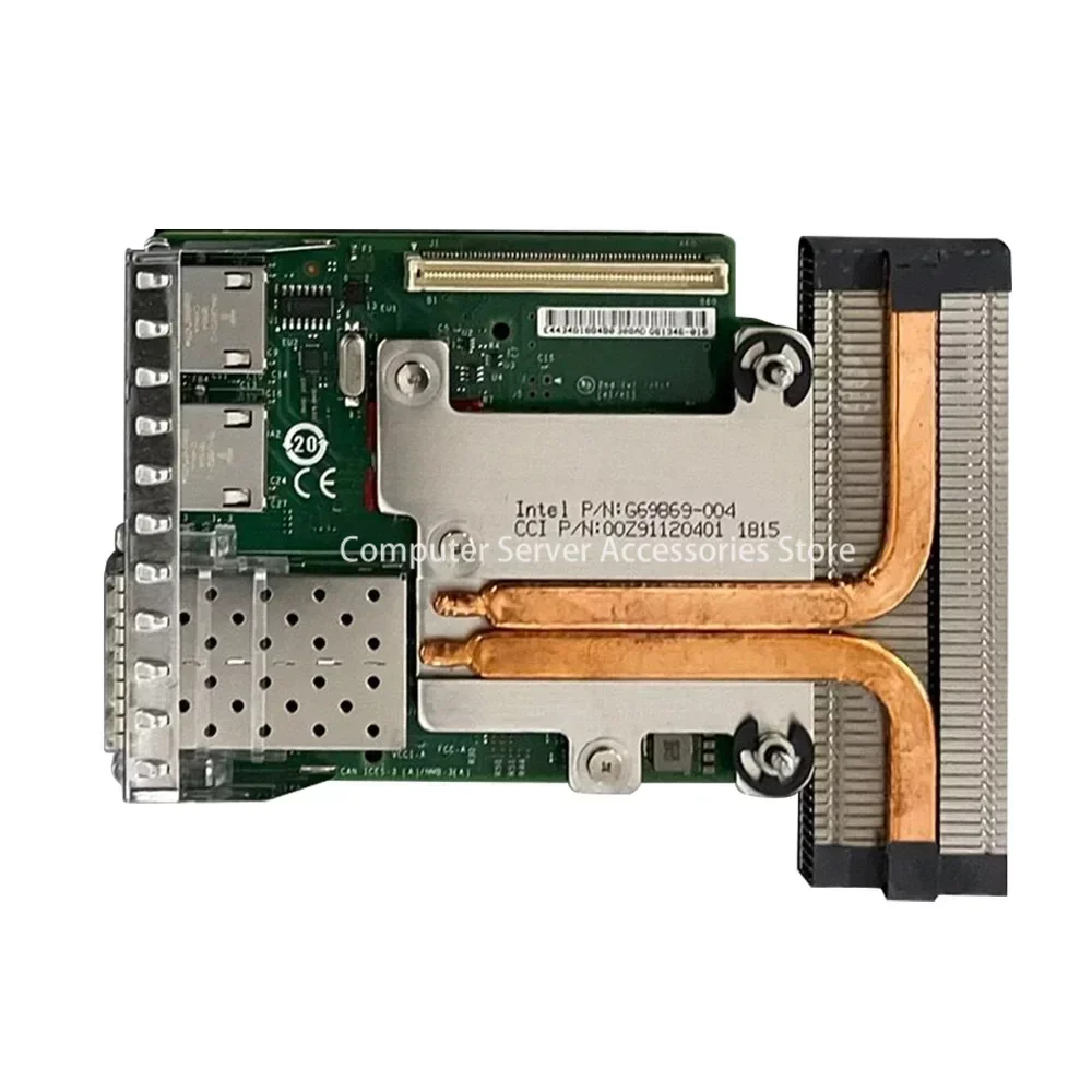 Original for R620 R720 R720XD R820 R730 R630 R930 R740 R740XD X520/i350 Dual Port 10GbE Network Daughter Card C63DV 0C63DV