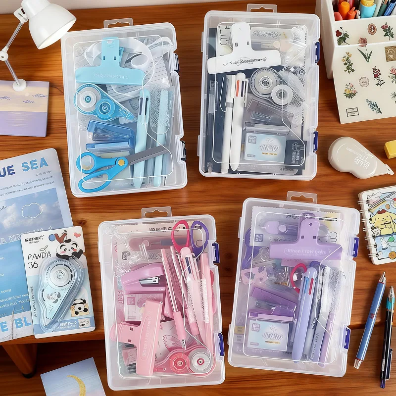 Simple Student Stationery Set Portable Sticky Note School Stationery Set Useful Correction Tape Student Tools Gift Kit