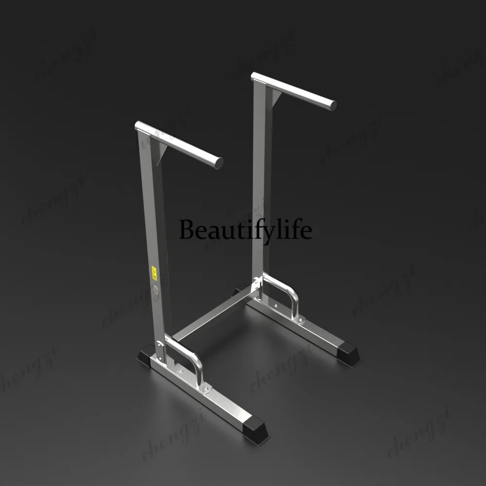 Stainless steel single and double lever support frame fitness home indoor pull-up arm flexion and extension fitness equipment