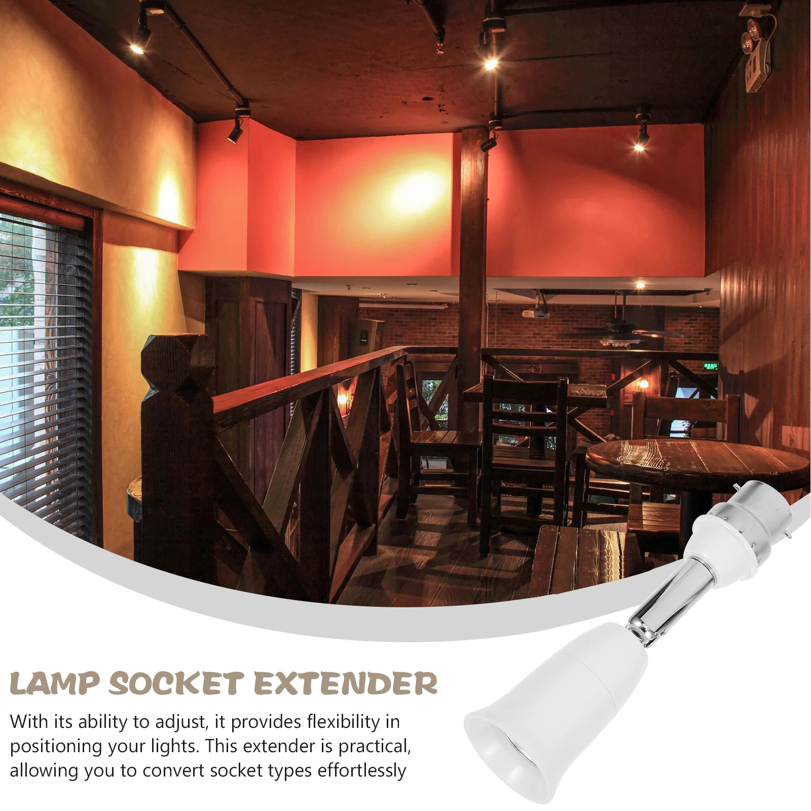 

E27 Lamp Socket Extender 45 Inch 90 Degree 360 Rotate 100 250V 150W E27 Converter Light Bulb Adapter Extension Socket